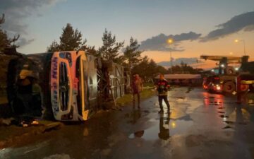 otobüs-tanker çarpışması